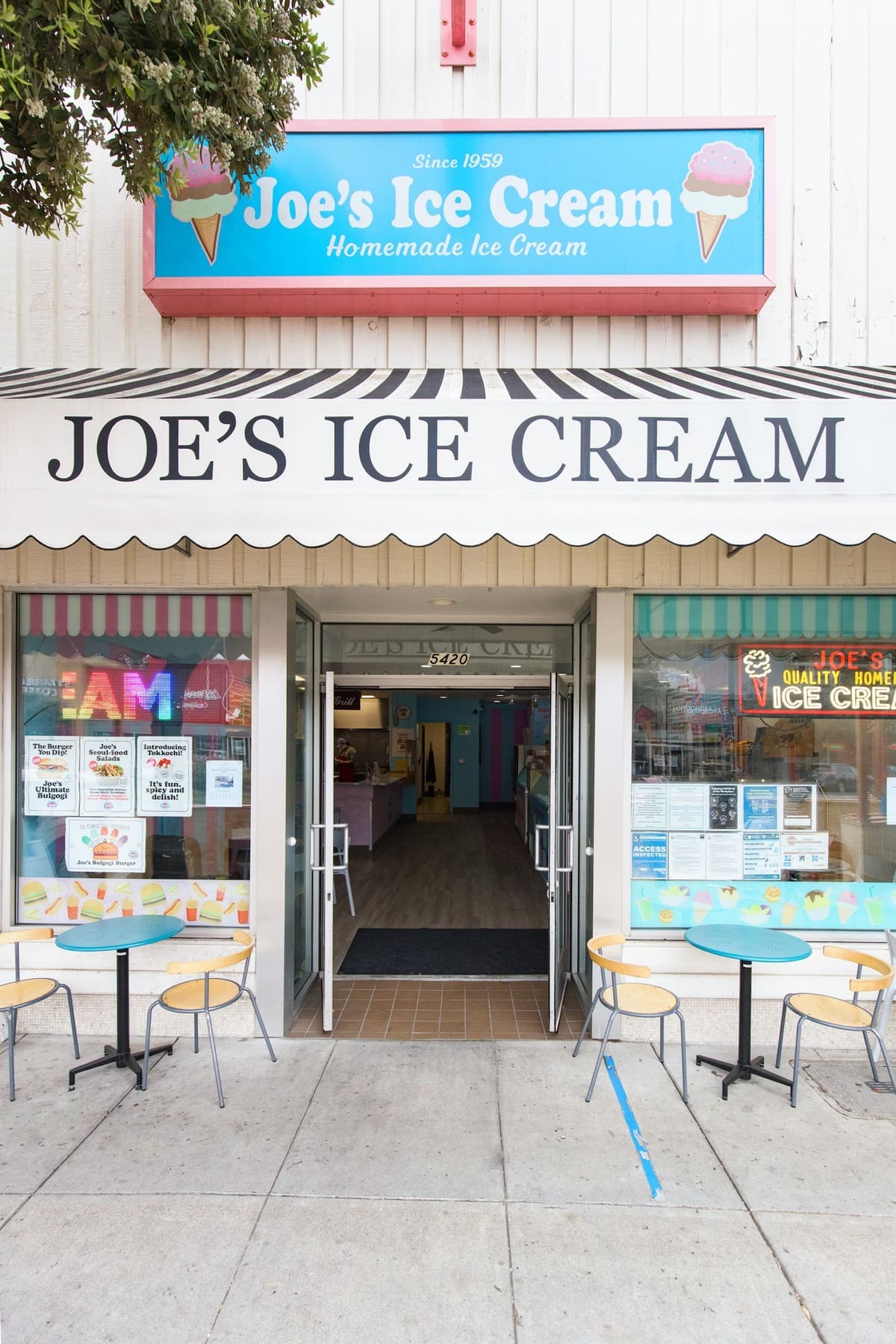 Joe's Ice Cream on Geary Boulevard, Inner Richmond — photo via Google Maps
